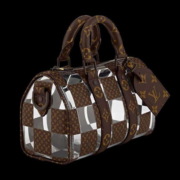 Louis Vuitton Keepall Bandouliere 25 Bag Monogram Chess Coated Canvas - Picture 16 of 16